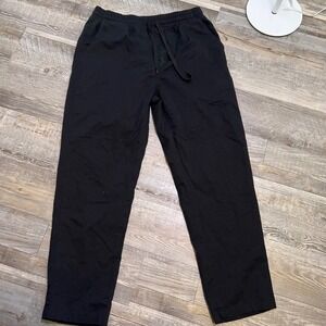 Coofandy Black Cotton Jogger Pants Elastic Drawstring Waist Mens Medium